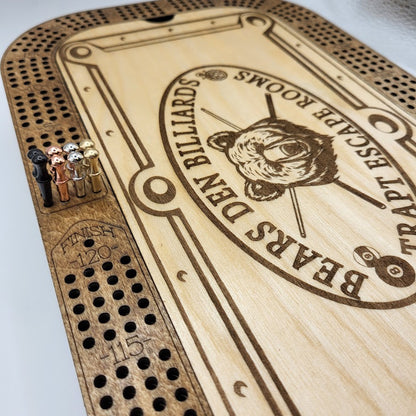 Pool Cribbage Board