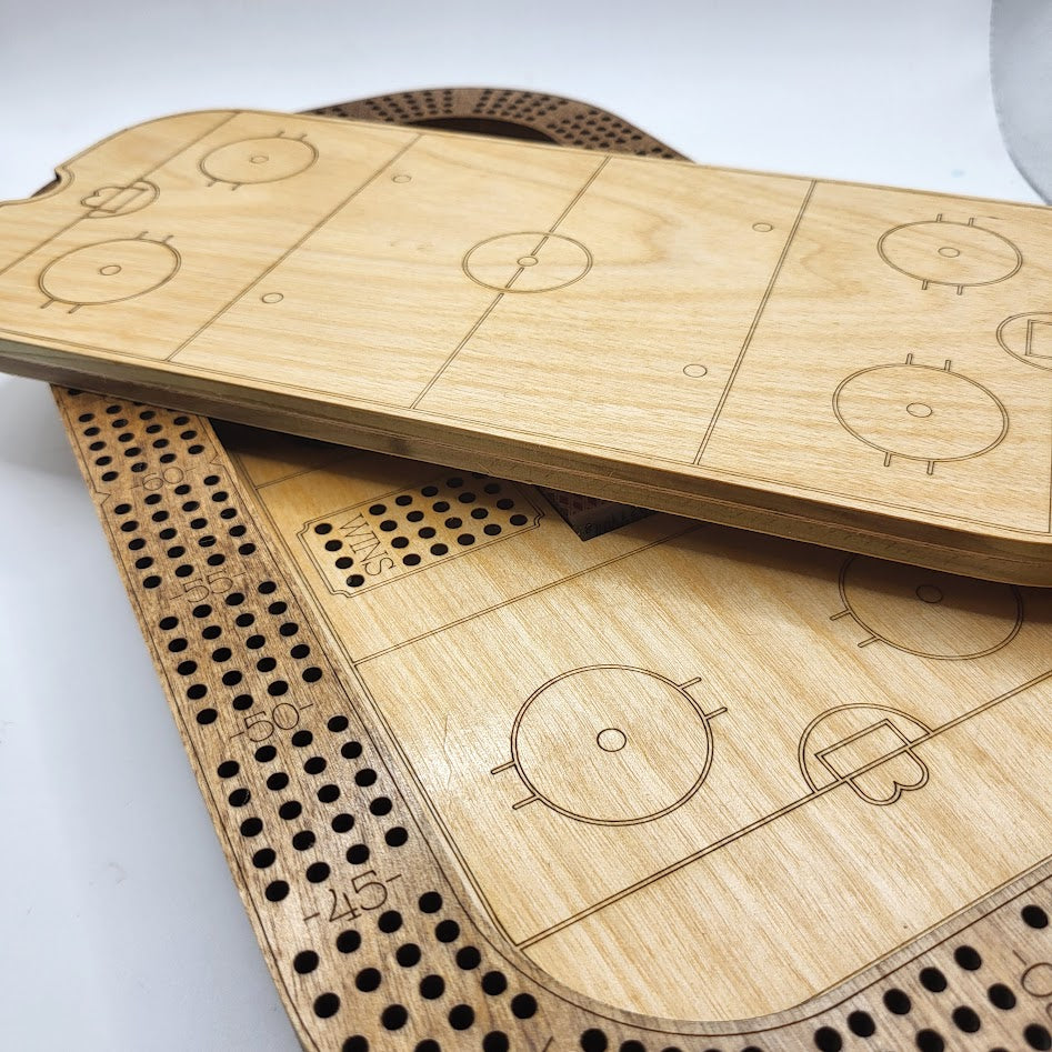 Ice Hockey Cribbage Board