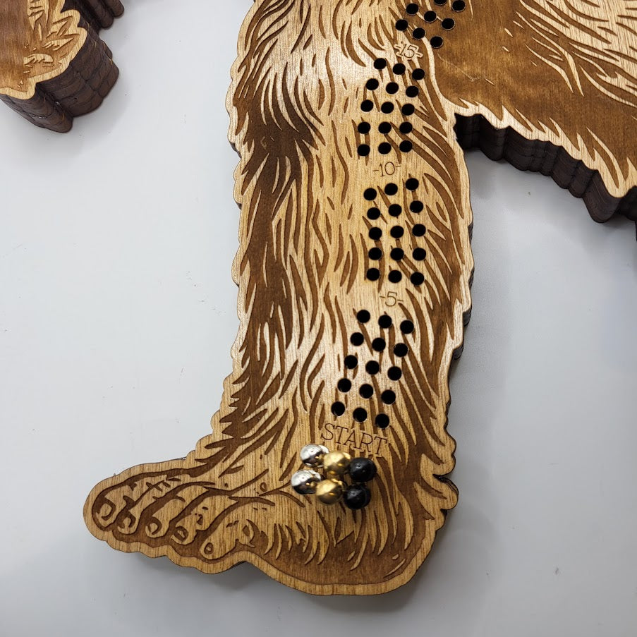 Bigfoot Cribbage Board