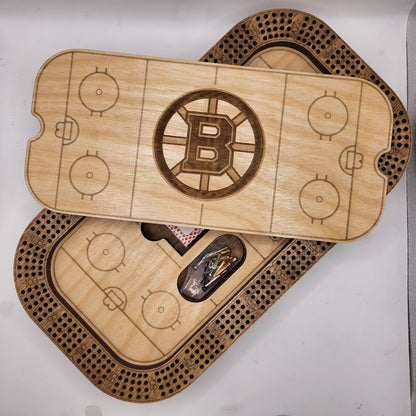 Ice Hockey Cribbage Board