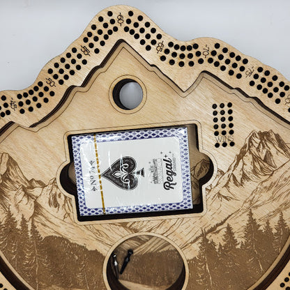 Mountain Cribbage Board