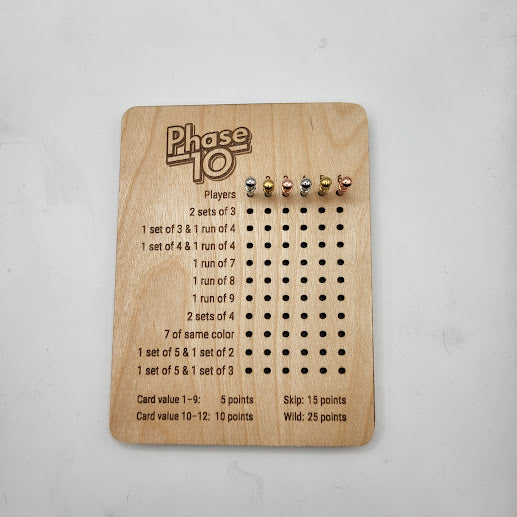 Phase 10 Scoreboard