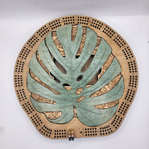 Monstera Leaf Cribbage