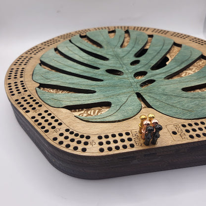 Monstera Leaf Cribbage