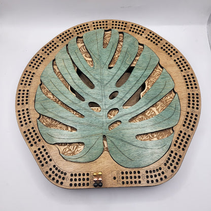 Monstera Leaf Cribbage