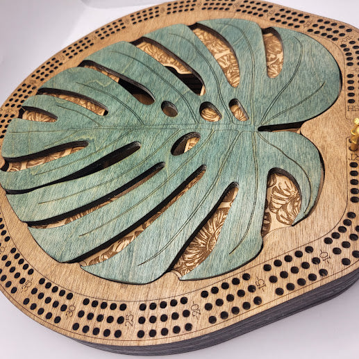 Monstera Leaf Cribbage
