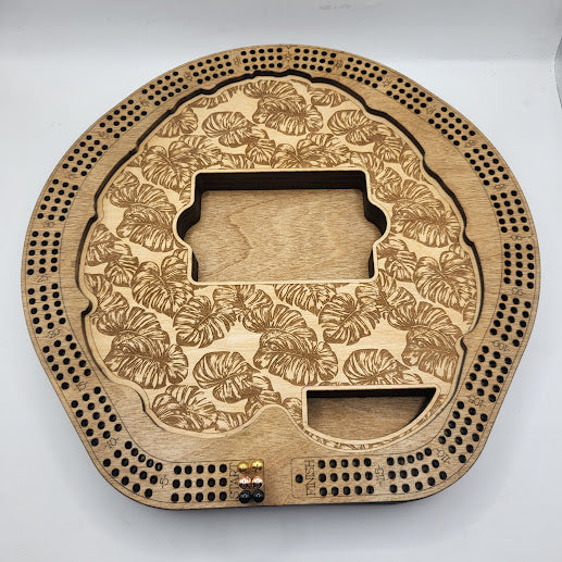 Monstera Leaf Cribbage