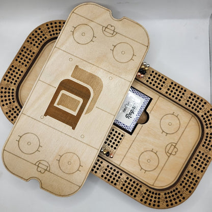 Ice Hockey Cribbage Board