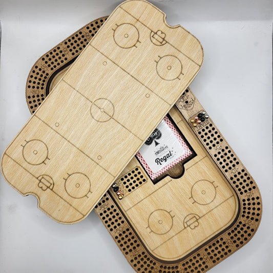 Ice Hockey Cribbage Board