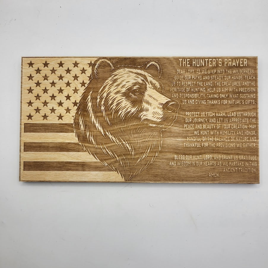 Bear Hunters Prayer Sign 2