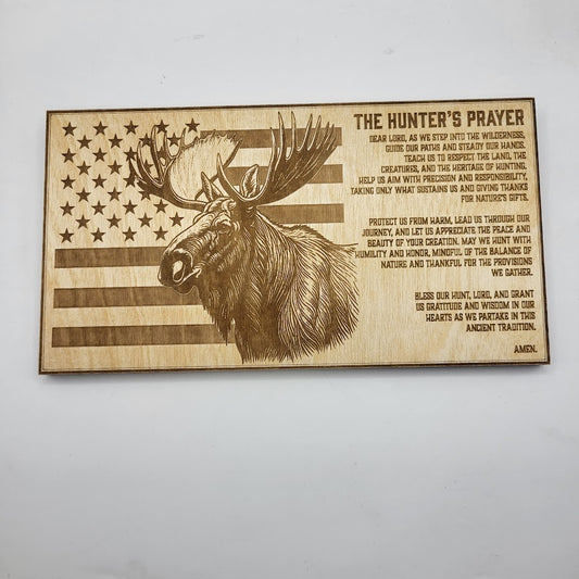 Moose Hunters Prayer Sign