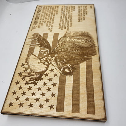 Moose Hunters Prayer Sign