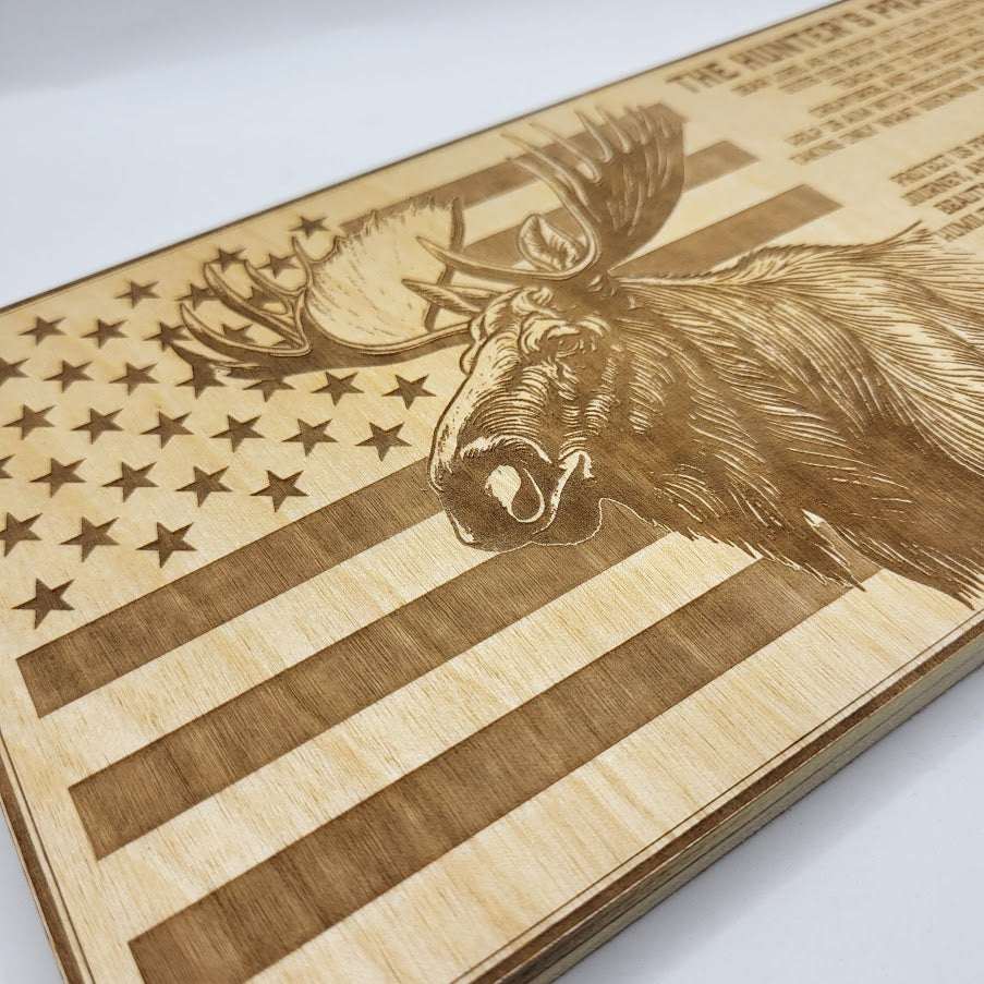 Moose Hunters Prayer Sign