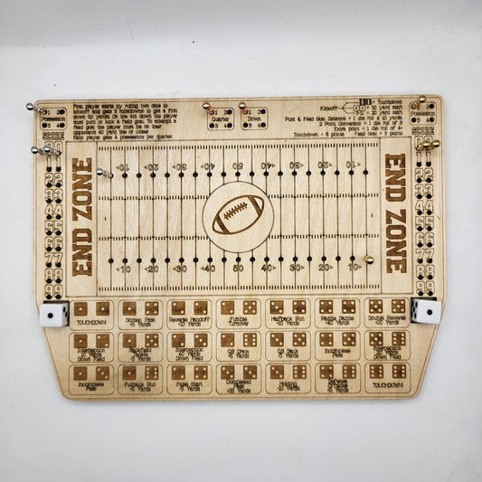 Dice Football Wooden Game