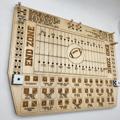 Dice Football Wooden Game
