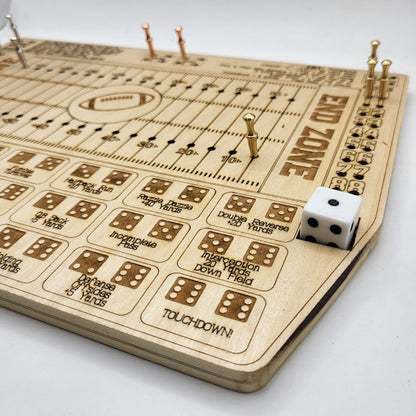 Dice Football Wooden Game