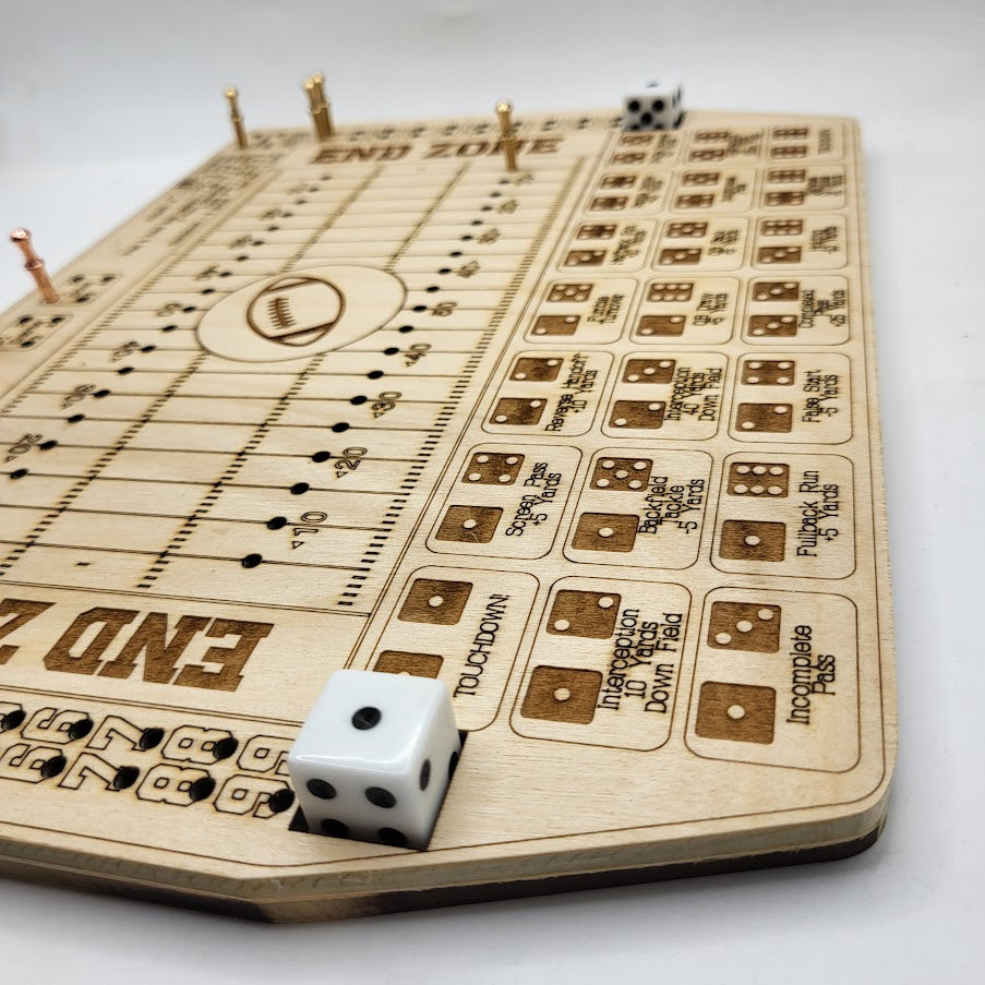 Dice Football Wooden Game