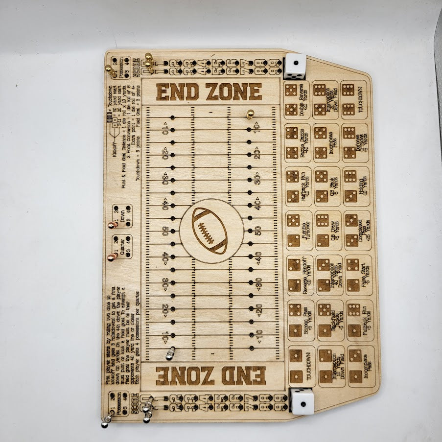 Dice Football Wooden Game