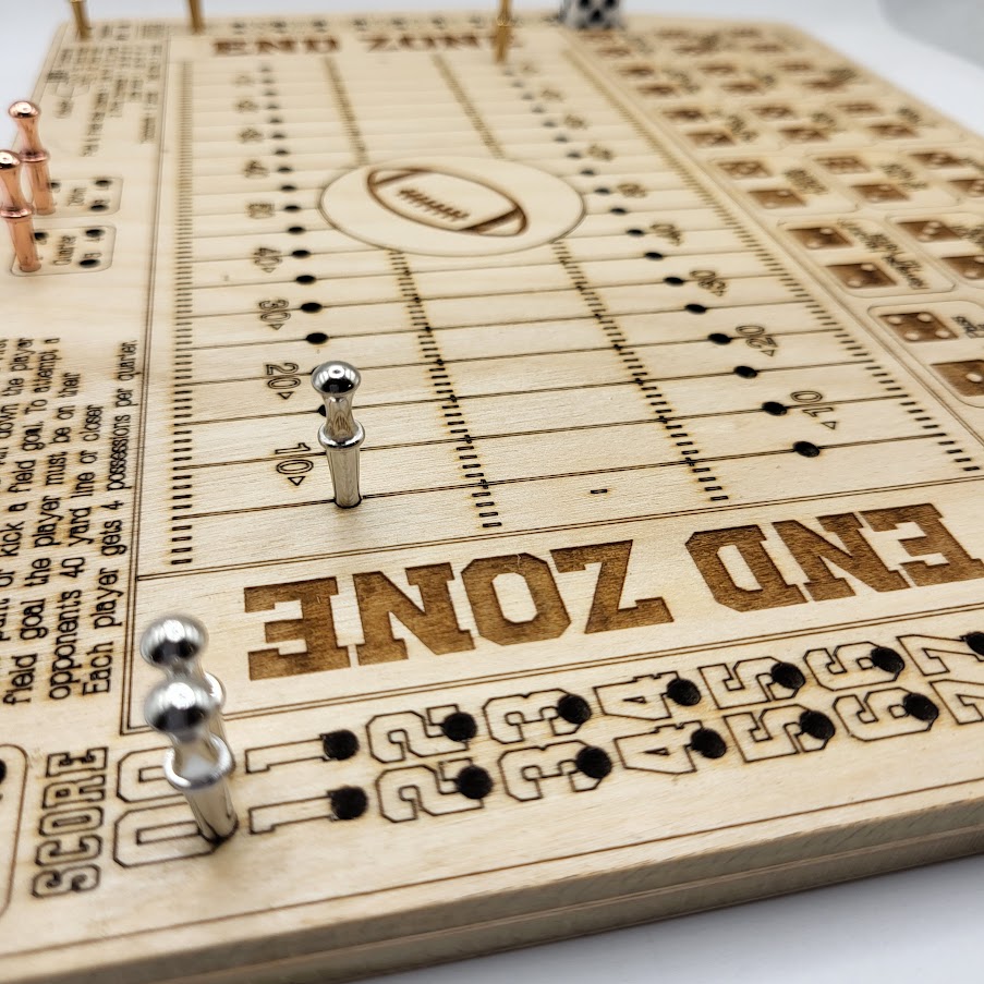 Dice Football Wooden Game
