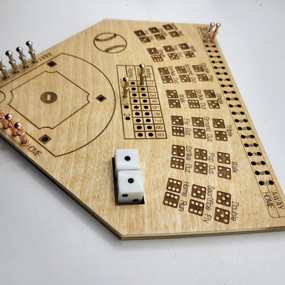 Dice Baseball Wooden Game