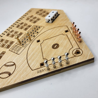 Dice Baseball Wooden Game