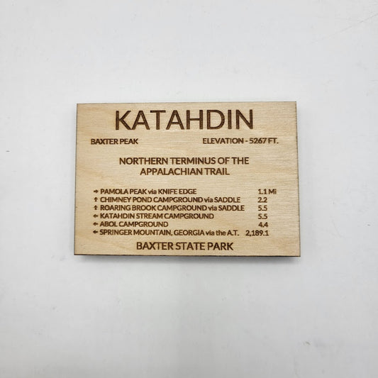 Mount Katahdin Sign Replica Magnet
