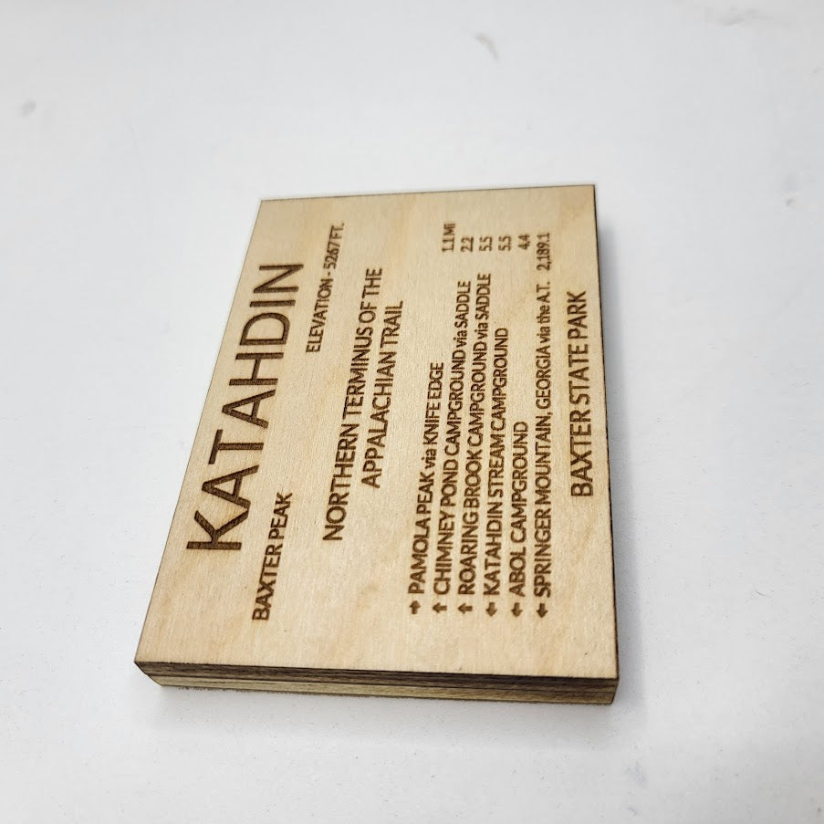 Mount Katahdin Sign Replica Magnet