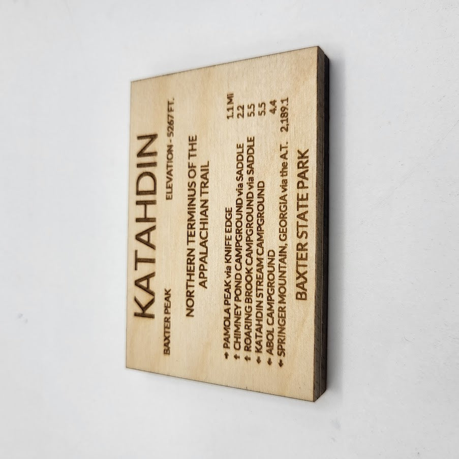 Mount Katahdin Sign Replica Magnet