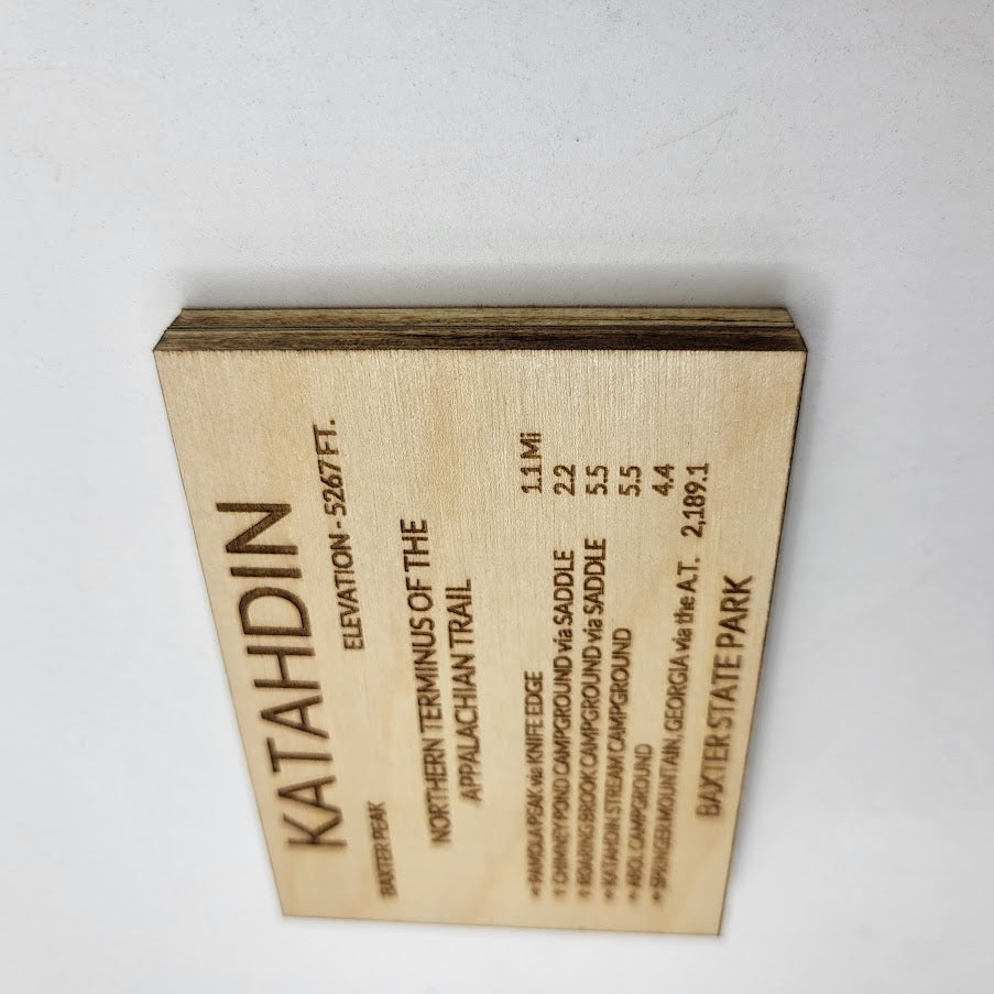 Mount Katahdin Sign Replica Magnet
