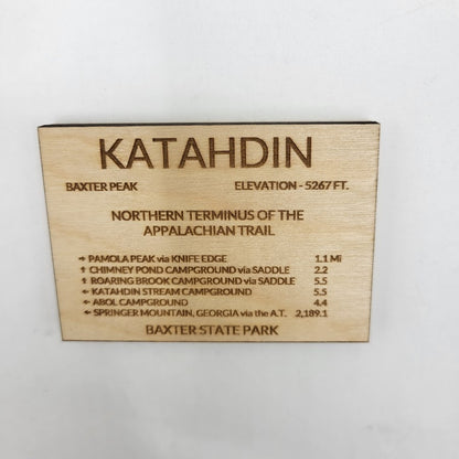 Mount Katahdin Sign Replica Magnet