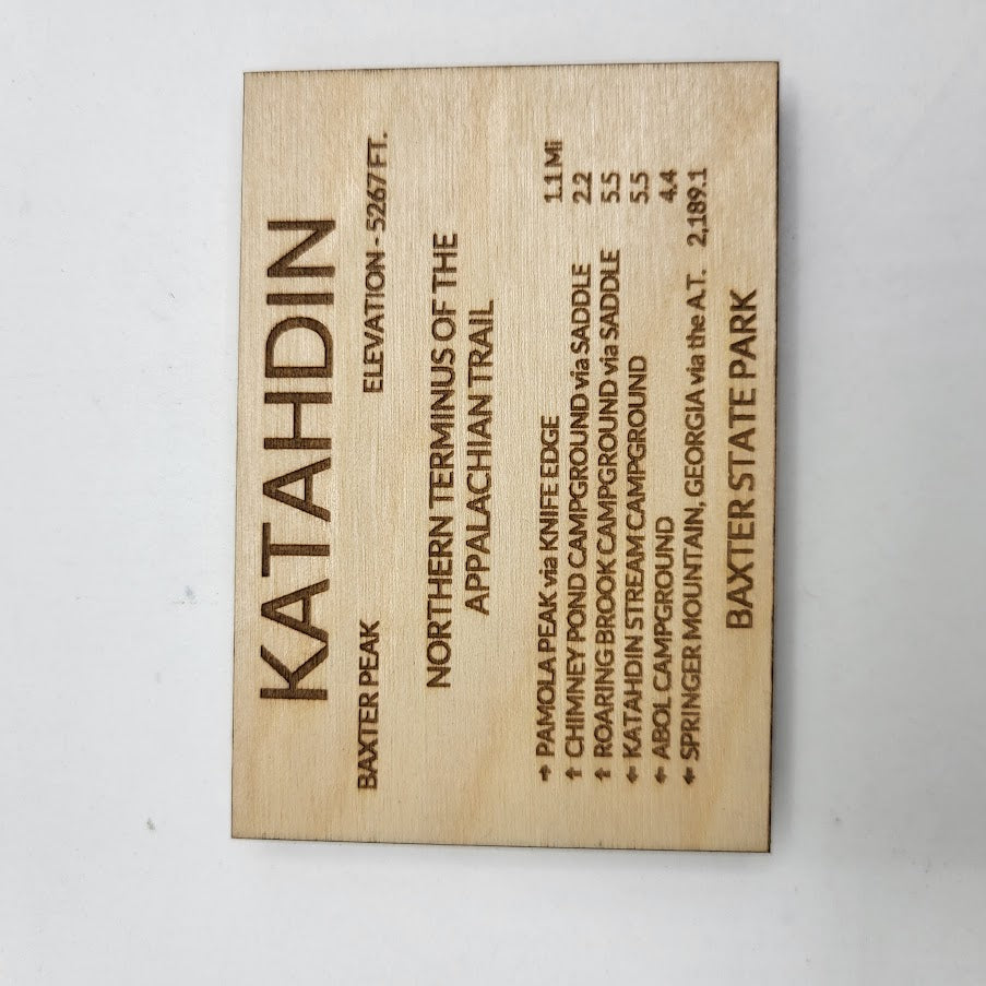 Mount Katahdin Sign Replica Magnet