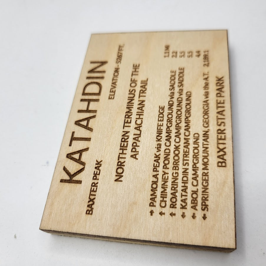Mount Katahdin Sign Replica Magnet