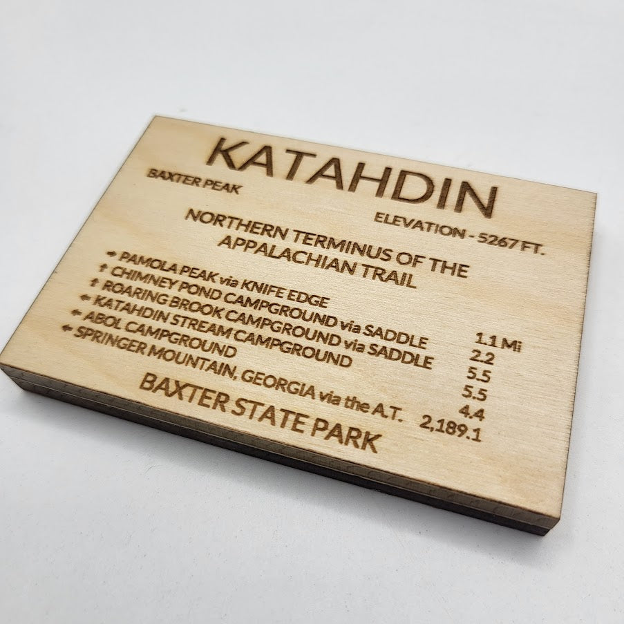 Mount Katahdin Sign Replica Magnet