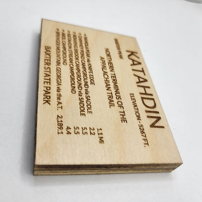 Mount Katahdin Sign Replica Magnet