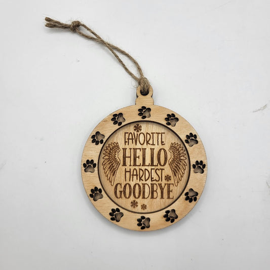 Dog Memorial Ornament