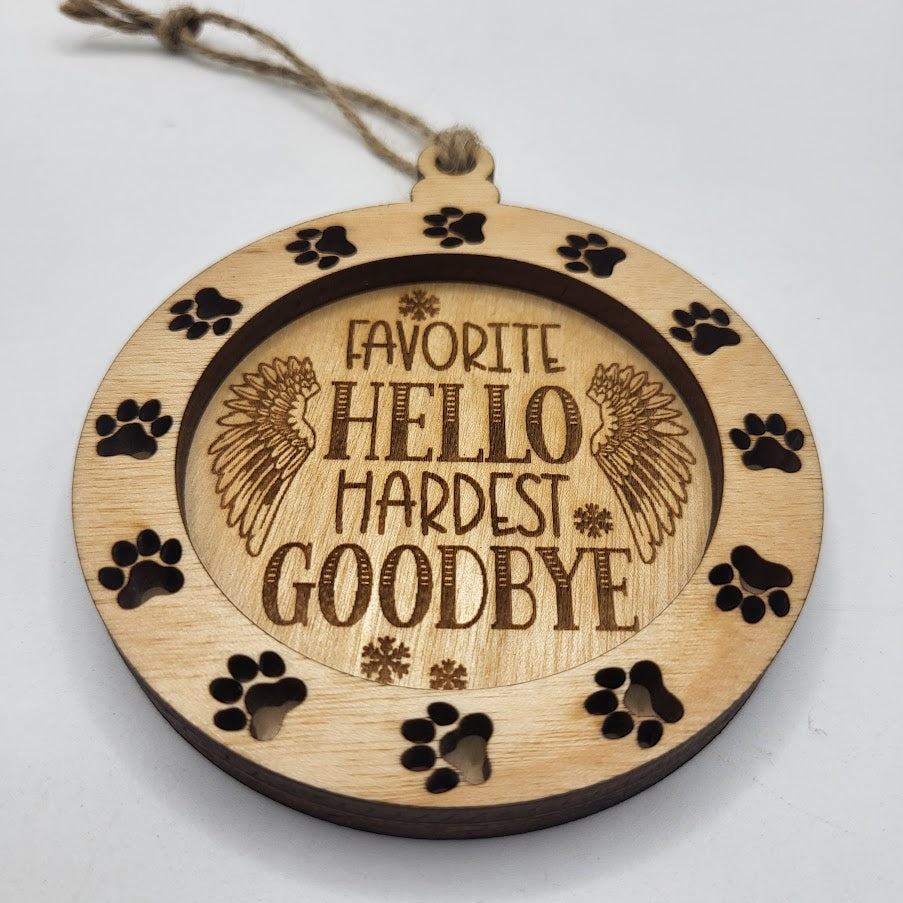 Dog Memorial Ornament