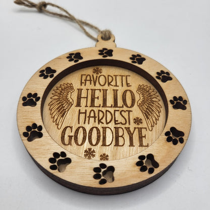 Dog Memorial Ornament