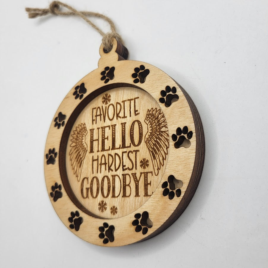Dog Memorial Ornament