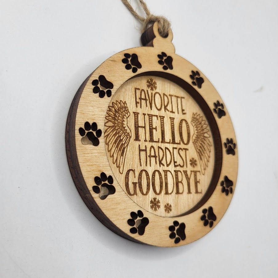 Dog Memorial Ornament