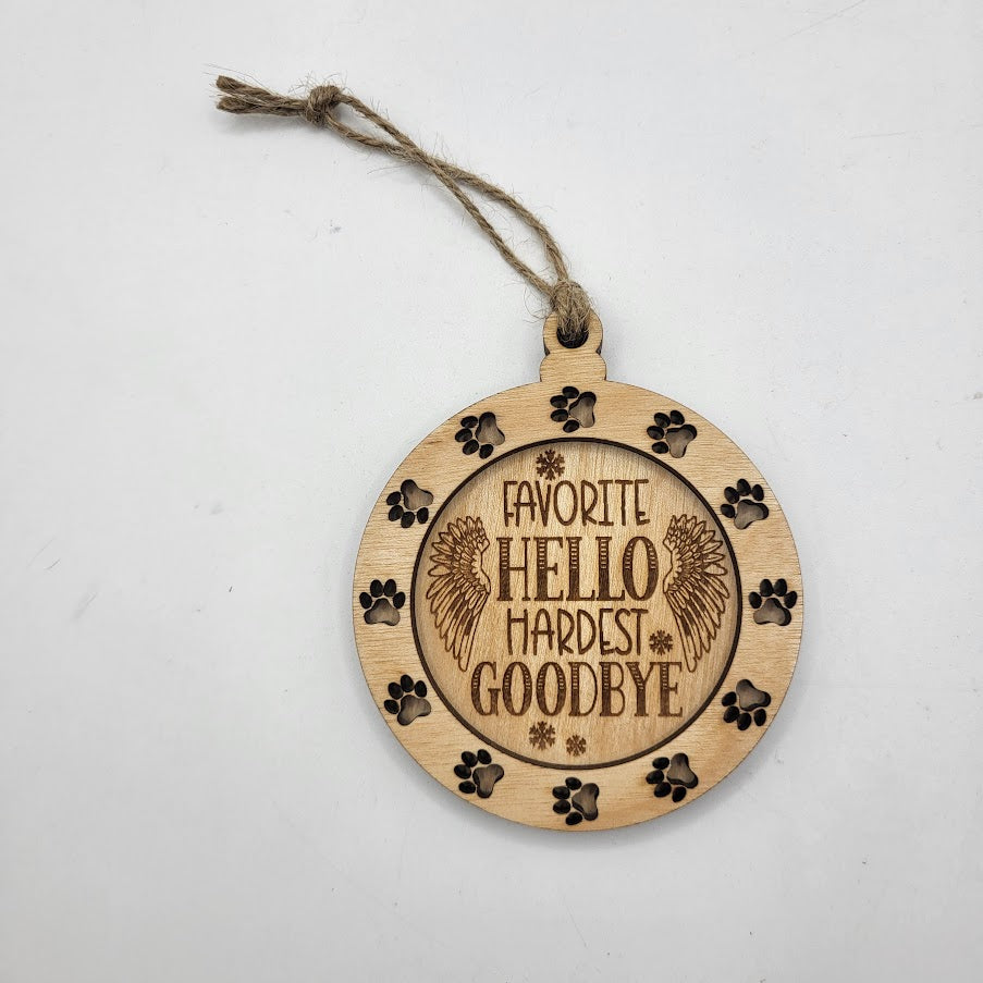 Dog Memorial Ornament