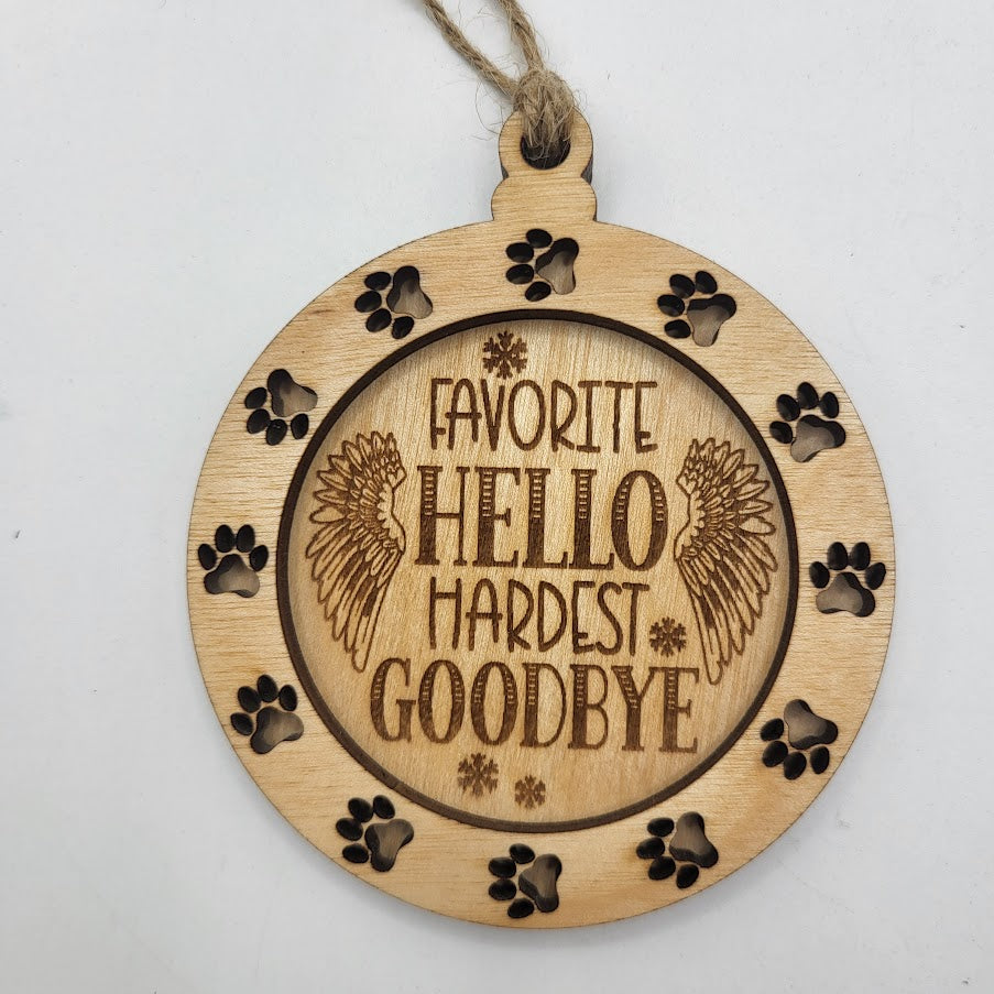 Dog Memorial Ornament