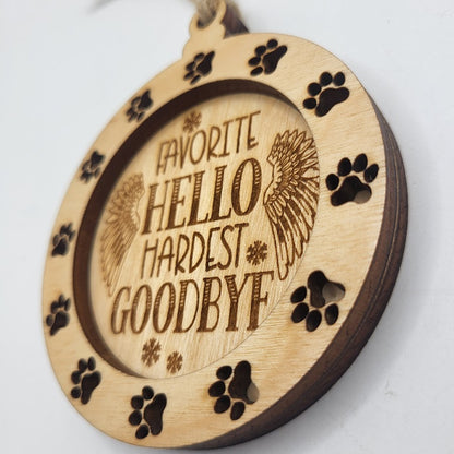 Dog Memorial Ornament