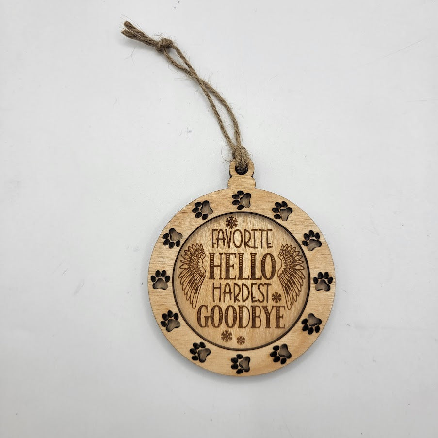Dog Memorial Ornament