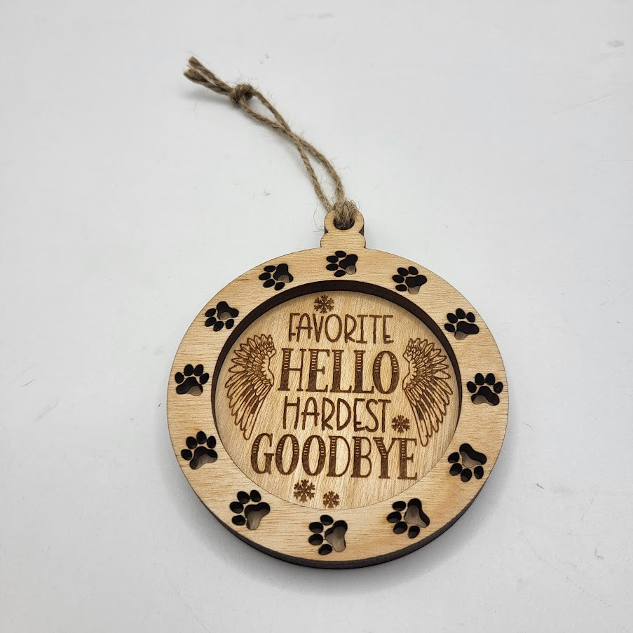 Dog Memorial Ornament