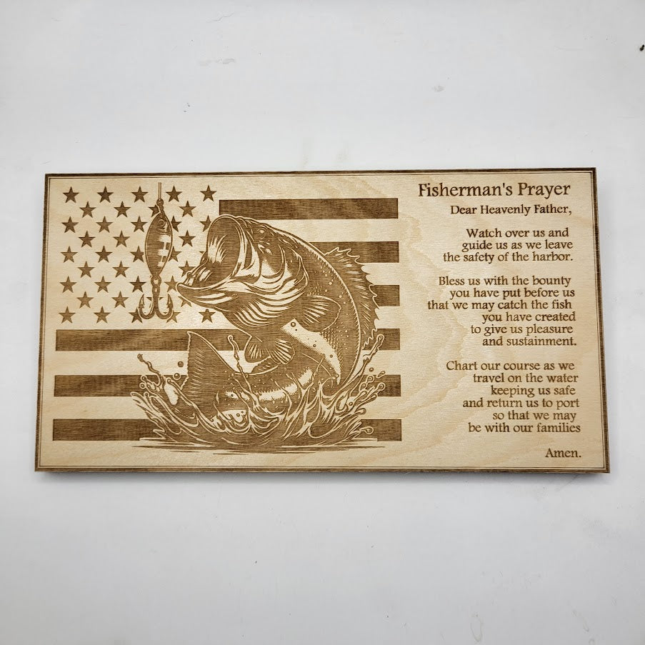 Fisherman's Prayer Sign - Bass