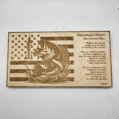 Fisherman's Prayer Sign - Bass