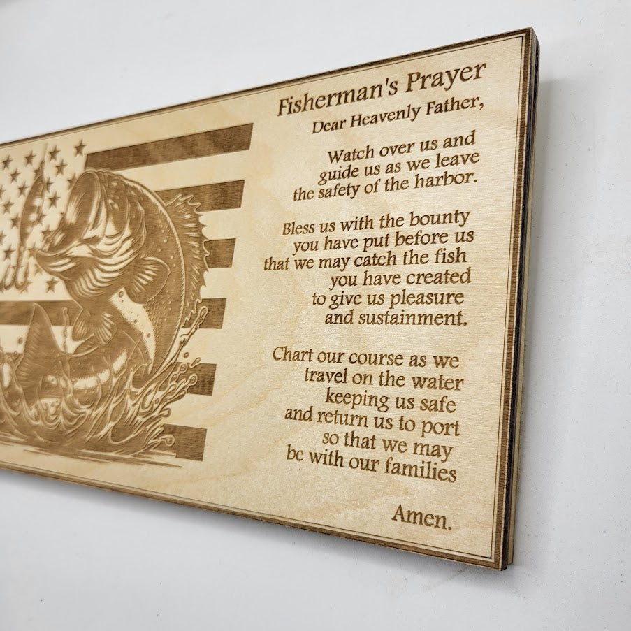 Fisherman's Prayer Sign - Bass