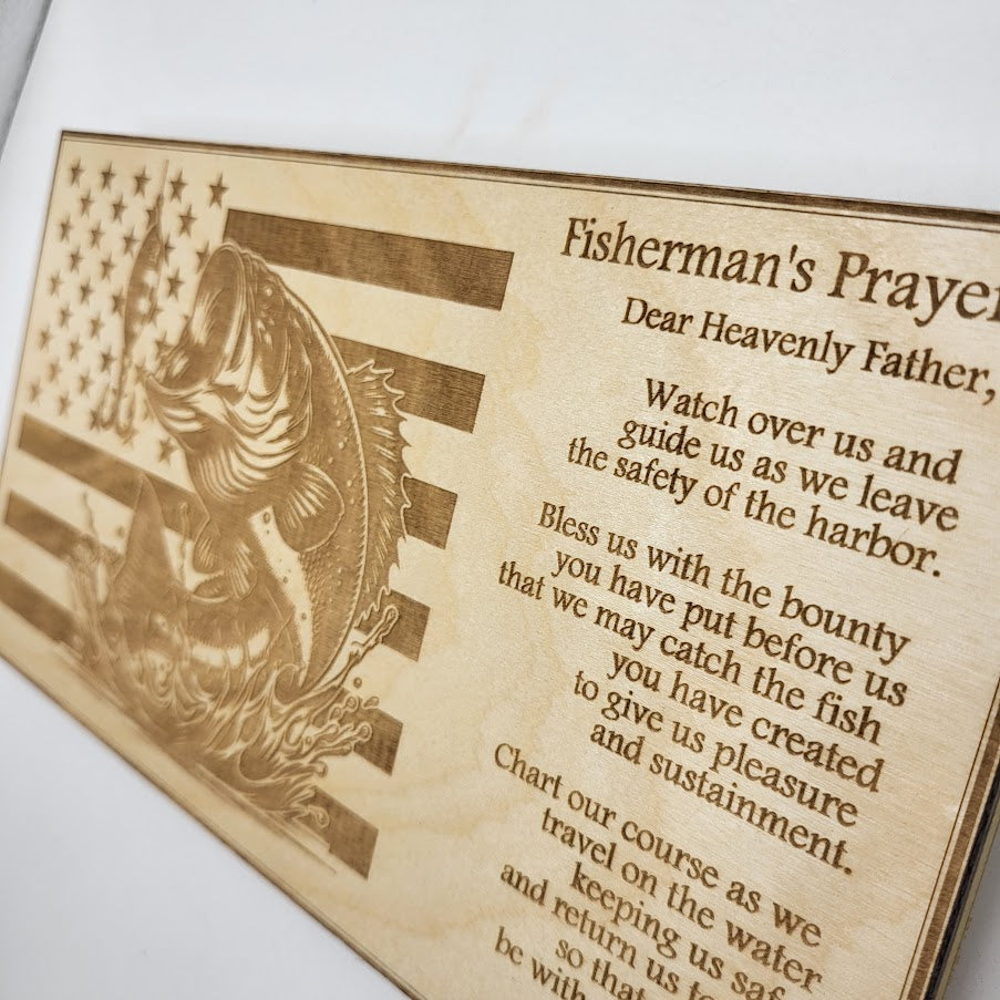 Fisherman's Prayer Sign - Bass