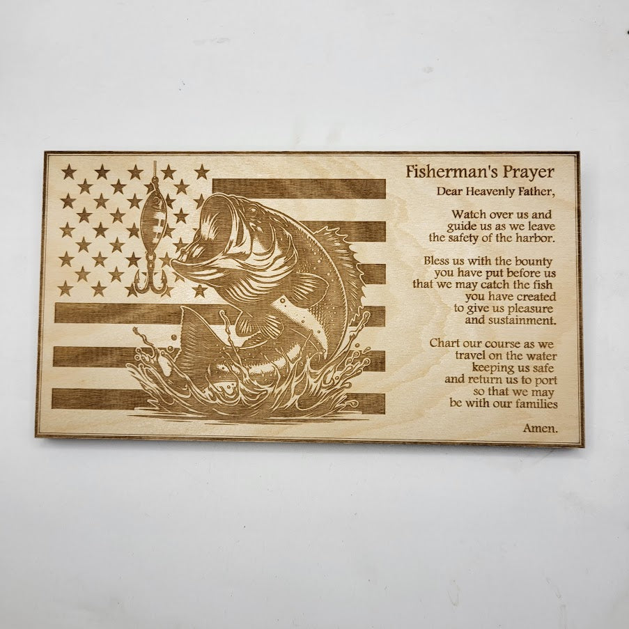 Fisherman's Prayer Sign - Bass
