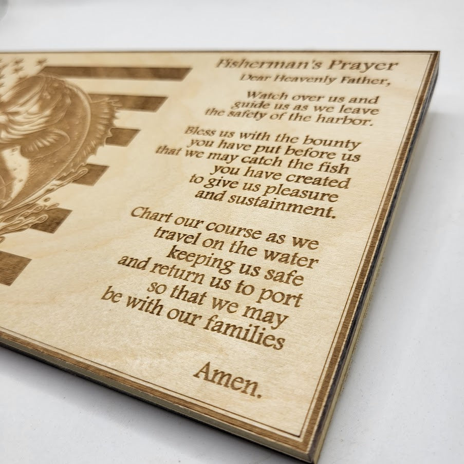 Fisherman's Prayer Sign - Bass